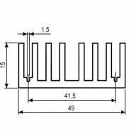 Радиатор BLA099-100 (15x49x100), S14-1 - Радиатор BLA099-100 (15x49x100), S14-1