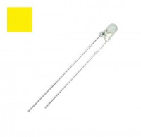 Светодиод 3 mm 2,2V 20 mA  yellow, R18-18